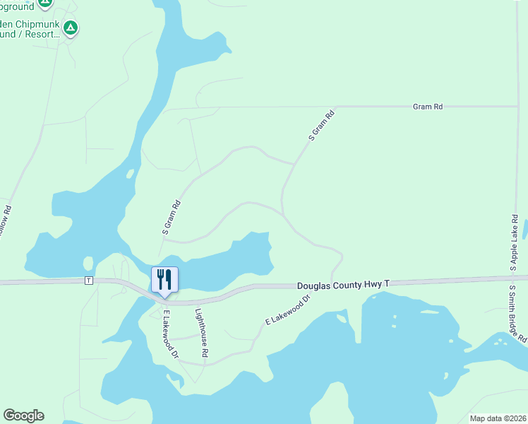 map of restaurants, bars, coffee shops, grocery stores, and more near 16341 South Gram Road in Gordon