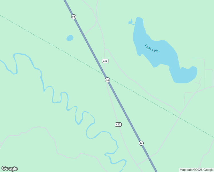 map of restaurants, bars, coffee shops, grocery stores, and more near County Highway 452 in Manistique