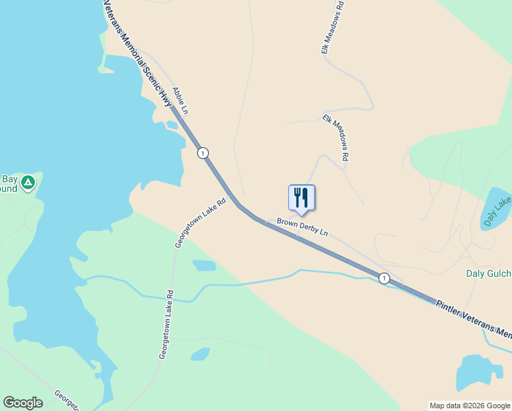 map of restaurants, bars, coffee shops, grocery stores, and more near 412 Brown Derby Lane in Anaconda