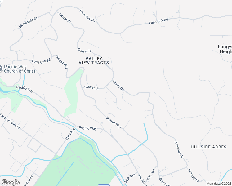 map of restaurants, bars, coffee shops, grocery stores, and more near 108 Sunset View Drive in Longview