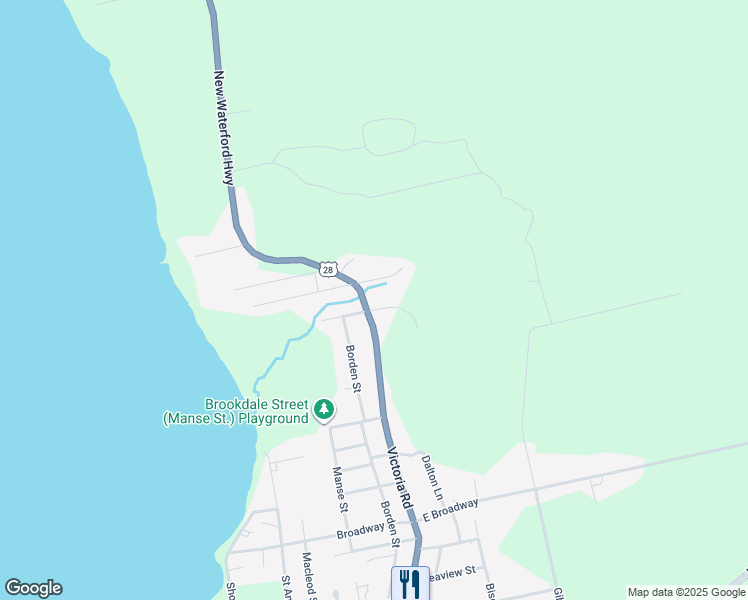 map of restaurants, bars, coffee shops, grocery stores, and more near 1696 Victoria Road in Sydney