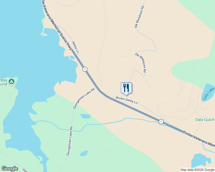 map of restaurants, bars, coffee shops, grocery stores, and more near 412 Brown Derby Lane in Anaconda