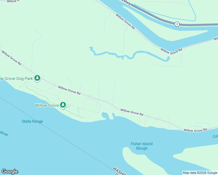 map of restaurants, bars, coffee shops, grocery stores, and more near 6928 Willow Grove Road in Longview