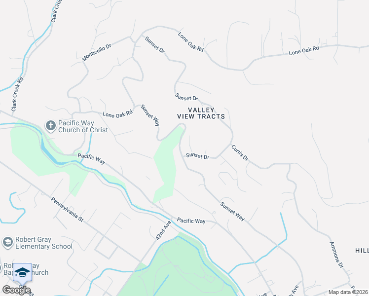 map of restaurants, bars, coffee shops, grocery stores, and more near 112 Sunset Lane in Longview
