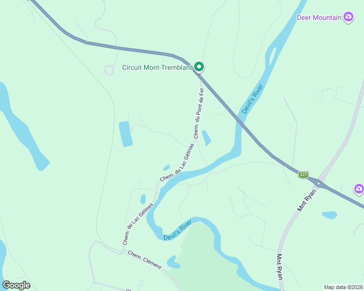 map of restaurants, bars, coffee shops, grocery stores, and more near 102 Chemin de la Sablière in Mont-Tremblant