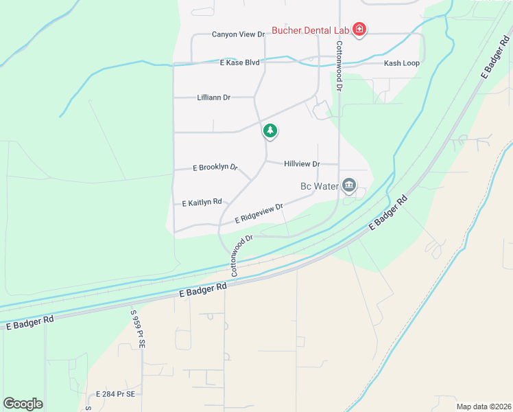map of restaurants, bars, coffee shops, grocery stores, and more near 99206 East Ridgeview Drive in Kennewick