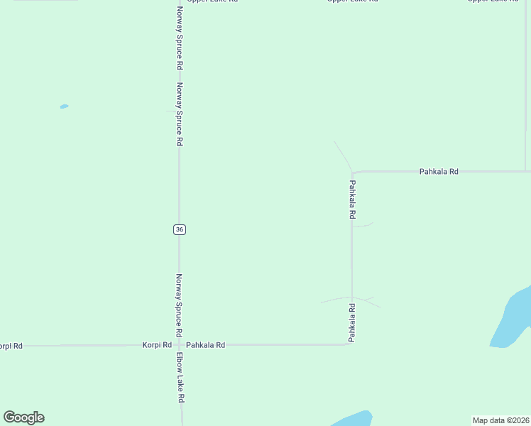 map of restaurants, bars, coffee shops, grocery stores, and more near 16083 Pahkala Road in Finlayson