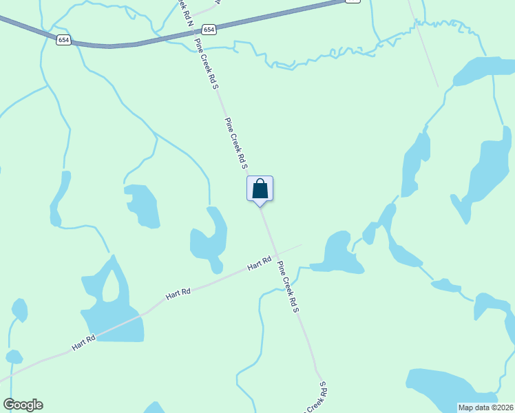 map of restaurants, bars, coffee shops, grocery stores, and more near 1005 Pine Creek Road South in Callander