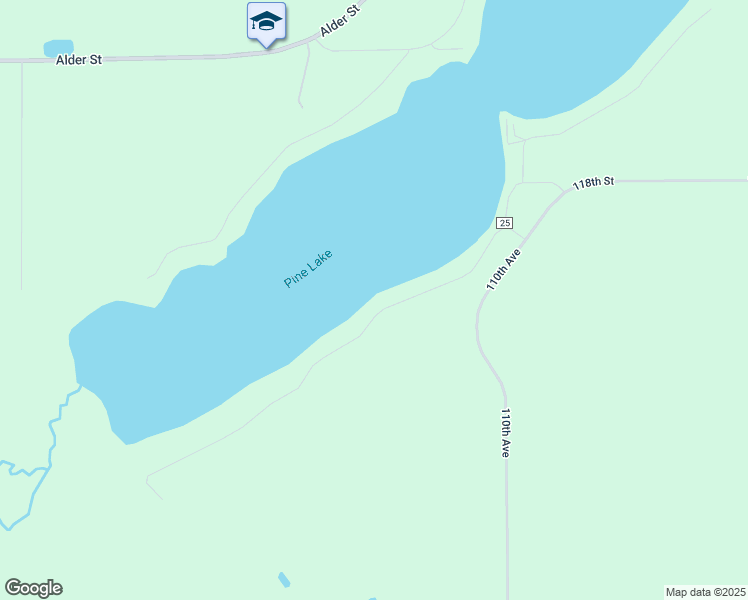 map of restaurants, bars, coffee shops, grocery stores, and more near 11296 116th Lane in Finlayson