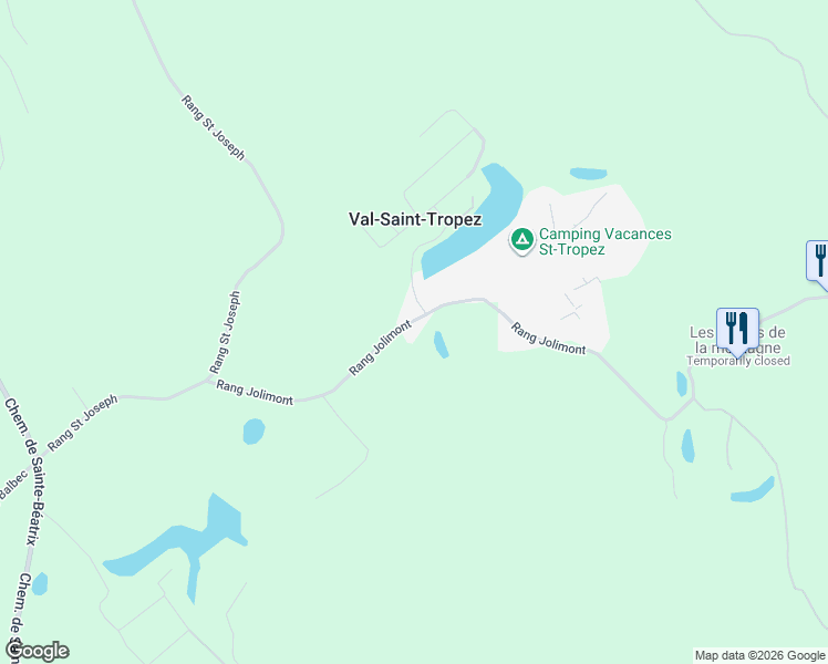 map of restaurants, bars, coffee shops, grocery stores, and more near in Lanaudière