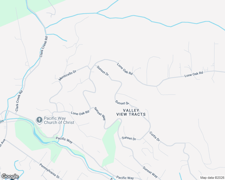 map of restaurants, bars, coffee shops, grocery stores, and more near 301 Sunset Drive in Longview