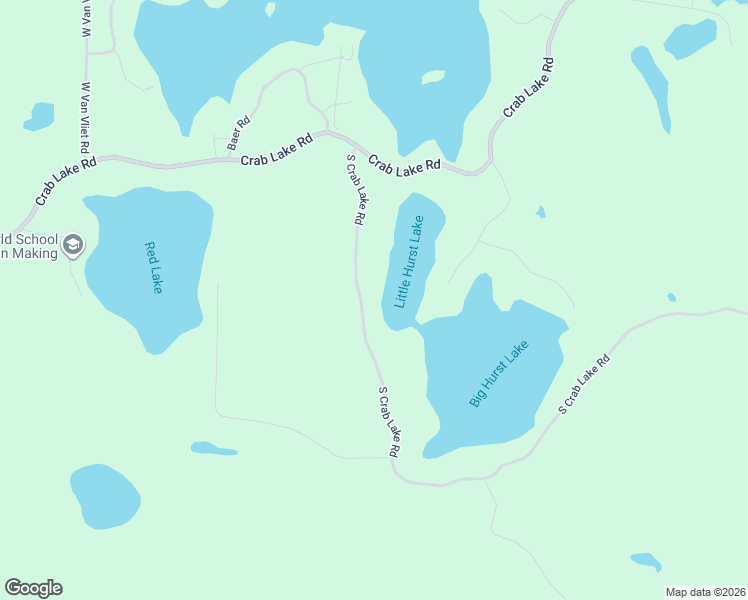 map of restaurants, bars, coffee shops, grocery stores, and more near 12040 South Crab Lake Road in Presque Isle