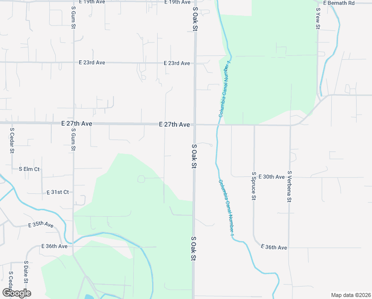 map of restaurants, bars, coffee shops, grocery stores, and more near 18604 S Oak St in Kennewick