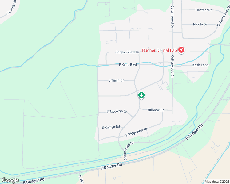 map of restaurants, bars, coffee shops, grocery stores, and more near 97606 East Brandon Drive in Kennewick