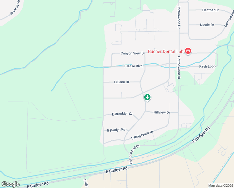map of restaurants, bars, coffee shops, grocery stores, and more near 97606 East Brandon Drive in Kennewick