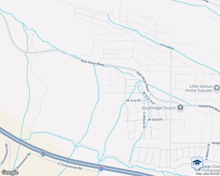map of restaurants, bars, coffee shops, grocery stores, and more near 7236 Hildebrand Boulevard in Kennewick