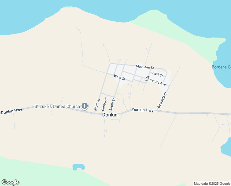 map of restaurants, bars, coffee shops, grocery stores, and more near South Street in Donkin