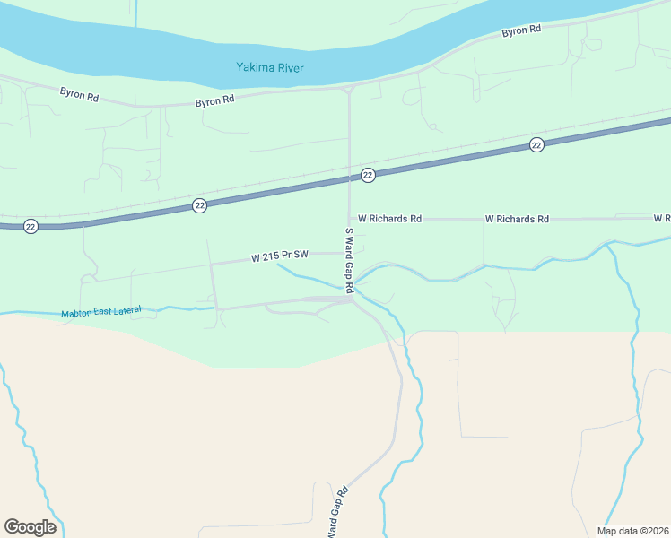 map of restaurants, bars, coffee shops, grocery stores, and more near 165201 West 215 Pr Southwest in Prosser