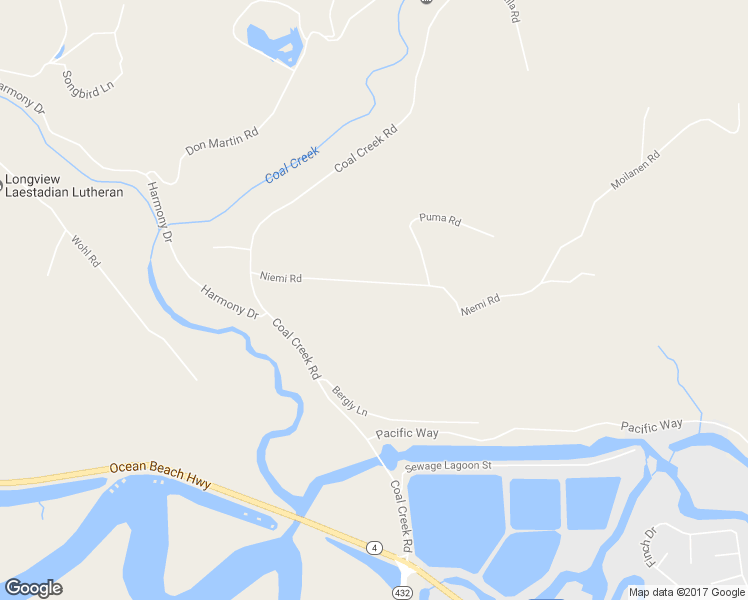 map of restaurants, bars, coffee shops, grocery stores, and more near 128 Niemi Road in Longview