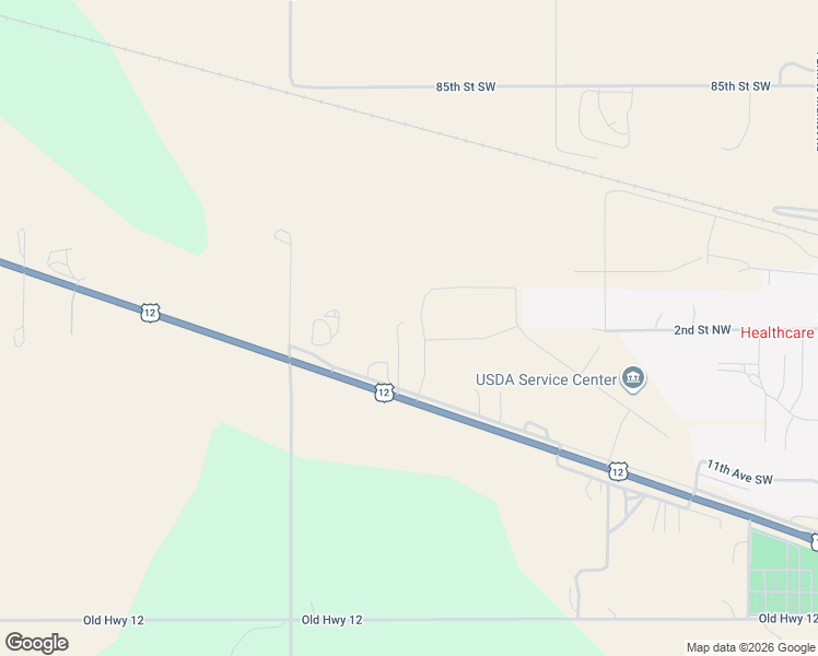 map of restaurants, bars, coffee shops, grocery stores, and more near U.S. 12 in Bowman