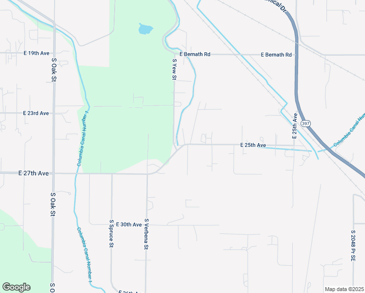 map of restaurants, bars, coffee shops, grocery stores, and more near 197451-197699 East 25th Avenue in Kennewick