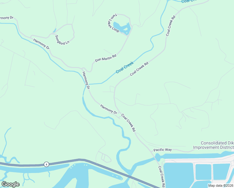 map of restaurants, bars, coffee shops, grocery stores, and more near 502 Coal Creek Road in Longview