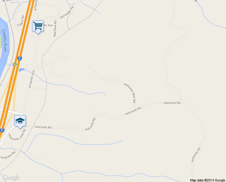 map of restaurants, bars, coffee shops, grocery stores, and more near 245 Holcomb Spur Rd in Kelso