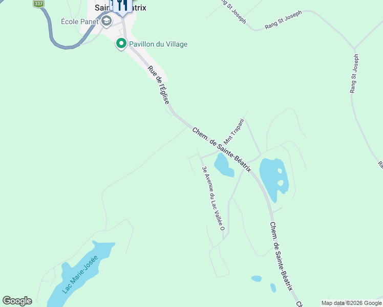 map of restaurants, bars, coffee shops, grocery stores, and more near 191 Avenue J. Rivest in Sainte-Béatrix
