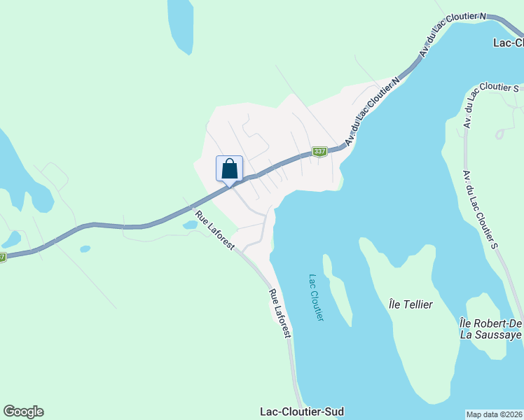 map of restaurants, bars, coffee shops, grocery stores, and more near 99 3e Rue Cloutier in Saint-Alphonse-Rodriguez