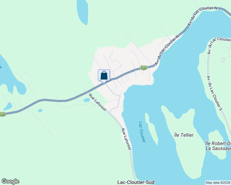 map of restaurants, bars, coffee shops, grocery stores, and more near 99 3e Rue Cloutier in Saint-Alphonse-Rodriguez