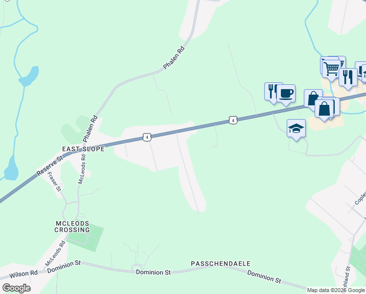 map of restaurants, bars, coffee shops, grocery stores, and more near 7 Turner Street in Glace Bay