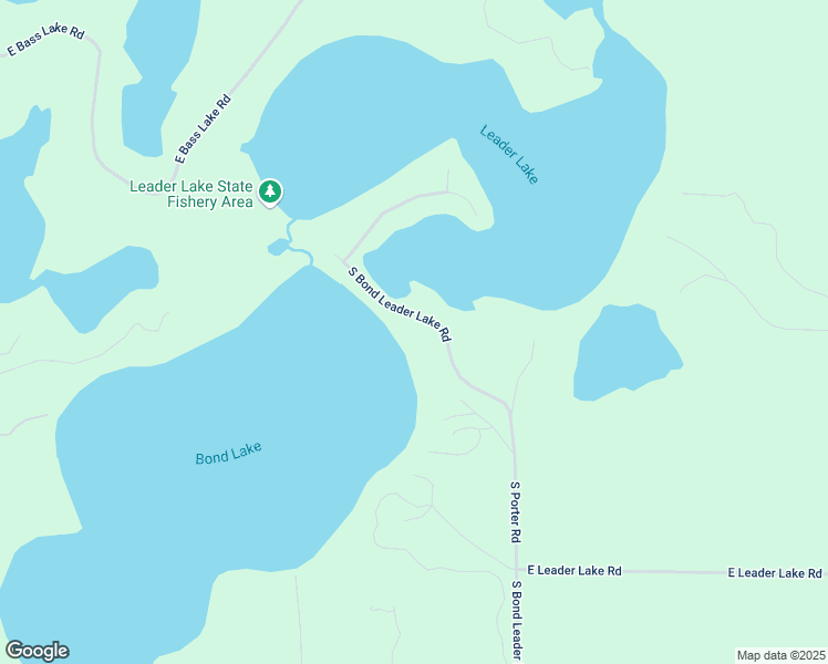 map of restaurants, bars, coffee shops, grocery stores, and more near 15875 South Bond Leader Lake Road in Minong