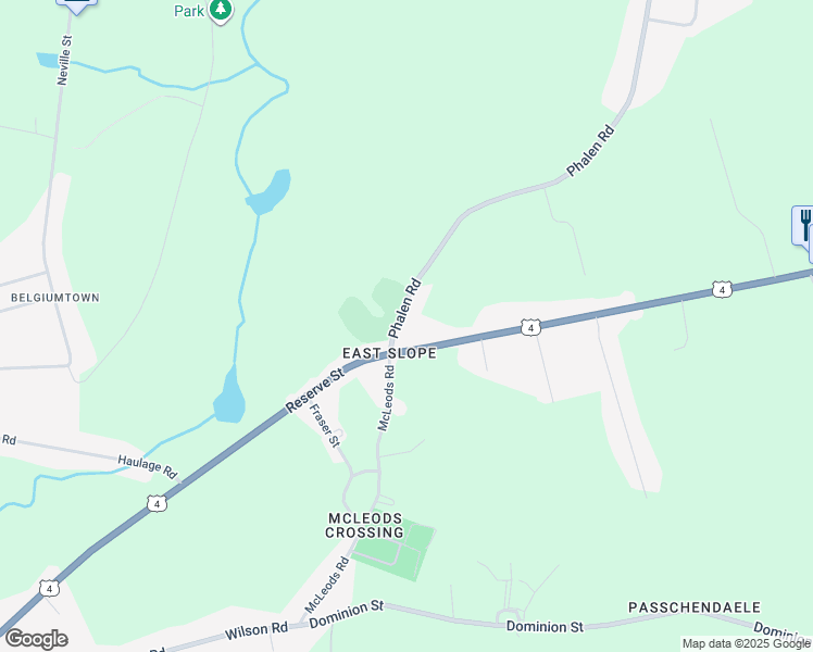 map of restaurants, bars, coffee shops, grocery stores, and more near 525 Phalen Road in Glace Bay