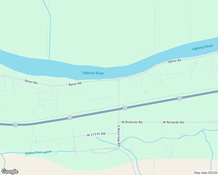 map of restaurants, bars, coffee shops, grocery stores, and more near 166903 West Byron Road in Prosser