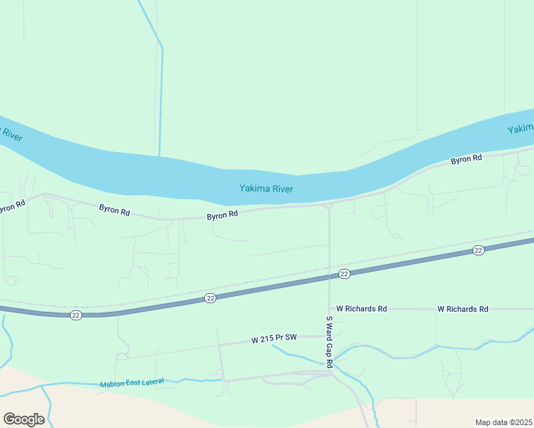 map of restaurants, bars, coffee shops, grocery stores, and more near 166903 Byron Road in Prosser