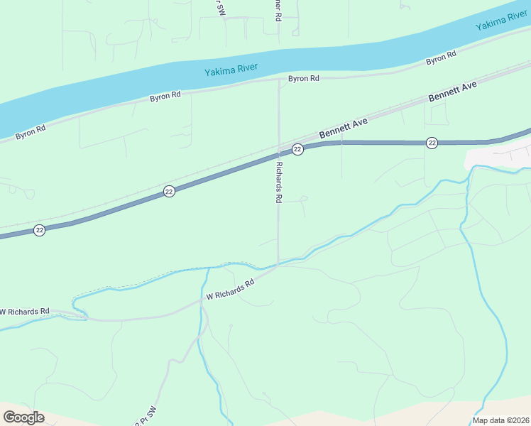 map of restaurants, bars, coffee shops, grocery stores, and more near 150022 West Richards Road in Prosser