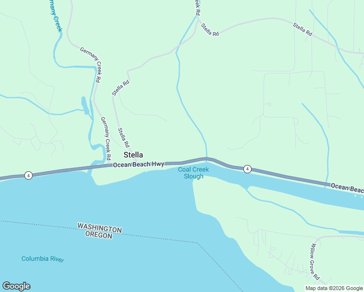 map of restaurants, bars, coffee shops, grocery stores, and more near 3025 Stella Road in Longview