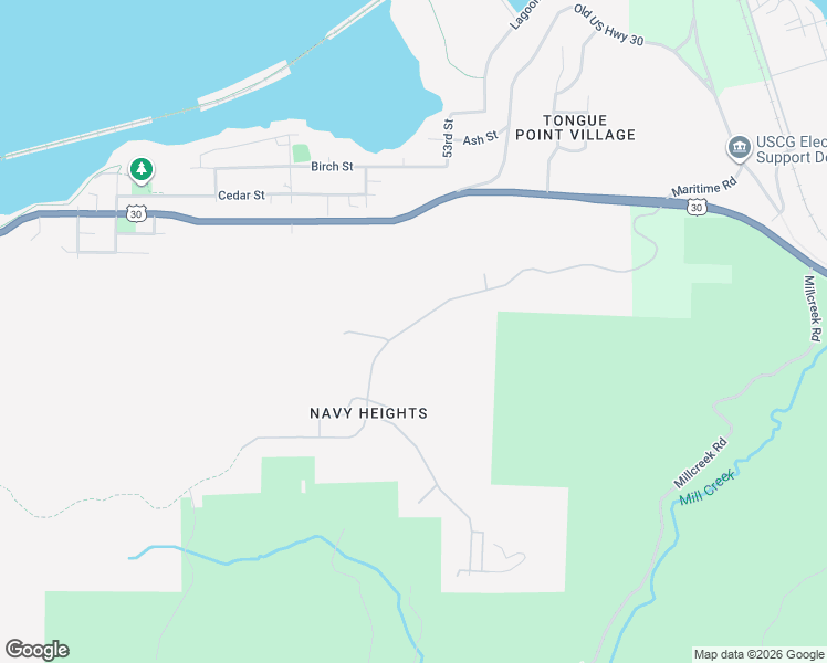 map of restaurants, bars, coffee shops, grocery stores, and more near 10 Nimitz Drive in Astoria
