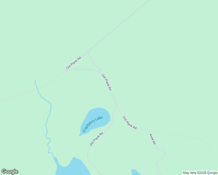 map of restaurants, bars, coffee shops, grocery stores, and more near Old Plank Road in Alger