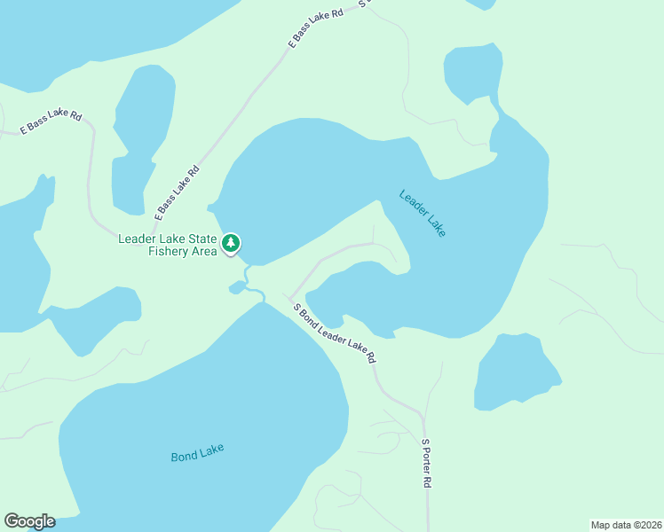 map of restaurants, bars, coffee shops, grocery stores, and more near 15754 South Bond Leader Lake Road in Minong