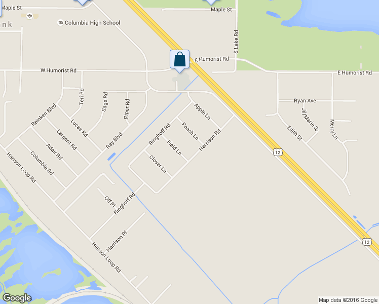 map of restaurants, bars, coffee shops, grocery stores, and more near 484 Harrison Road in Burbank