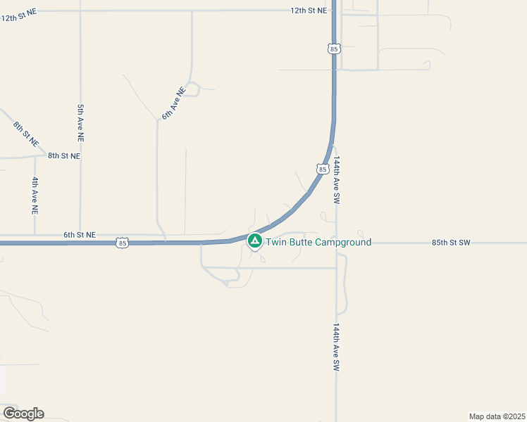 map of restaurants, bars, coffee shops, grocery stores, and more near Theodore Roosevelt Expressway in Bowman