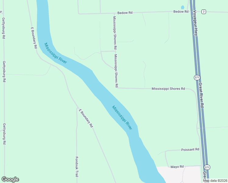 map of restaurants, bars, coffee shops, grocery stores, and more near 2743 Mississippi Shores Road in Fort Ripley