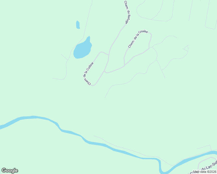 map of restaurants, bars, coffee shops, grocery stores, and more near Chemin du Refuge in Laurentides
