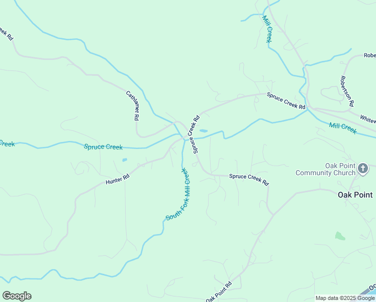 map of restaurants, bars, coffee shops, grocery stores, and more near 280 Spruce Creek Road in Longview