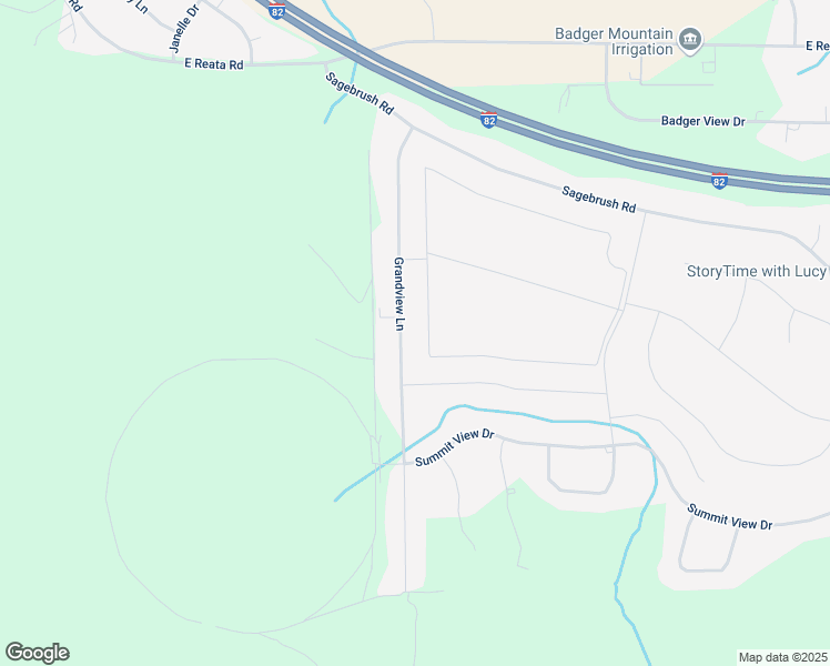 map of restaurants, bars, coffee shops, grocery stores, and more near 12607 Grandview Lane in Kennewick