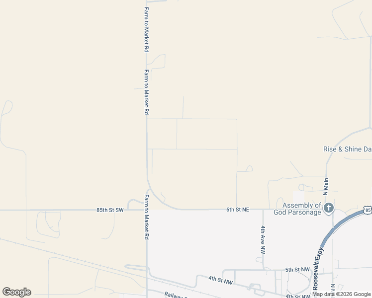 map of restaurants, bars, coffee shops, grocery stores, and more near 7th Street Northwest in Bowman County