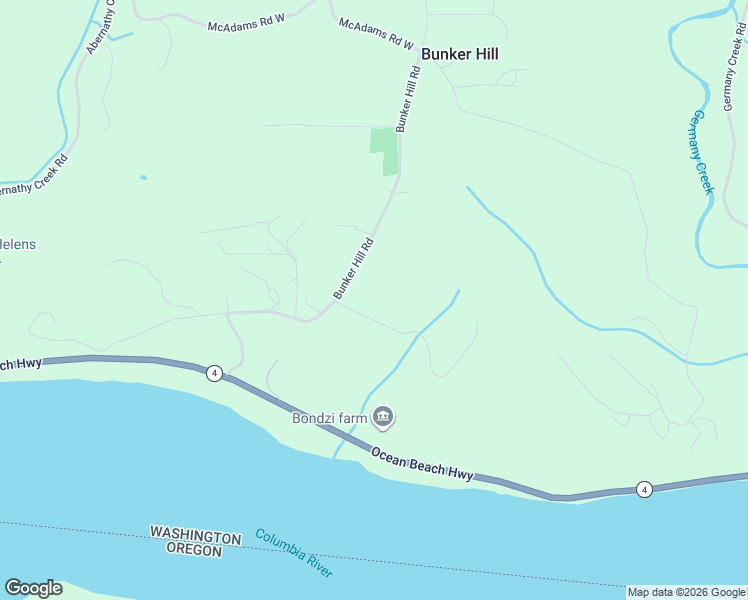 map of restaurants, bars, coffee shops, grocery stores, and more near 309 Bunker Hill Road in Longview