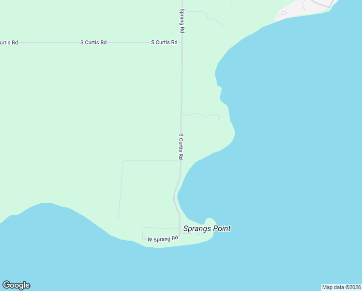 map of restaurants, bars, coffee shops, grocery stores, and more near South Curtis Road in Germfask