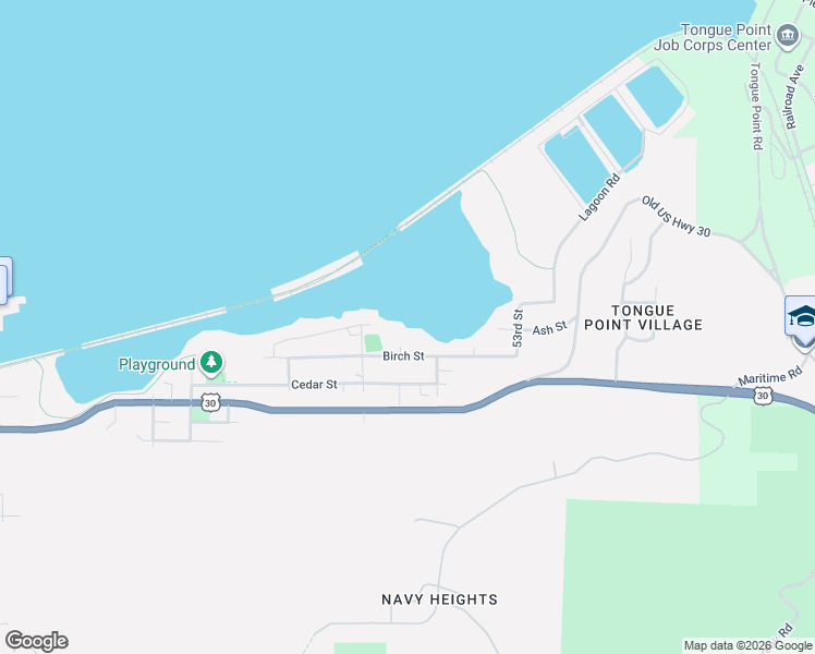 map of restaurants, bars, coffee shops, grocery stores, and more near 4910 Ash Street in Astoria